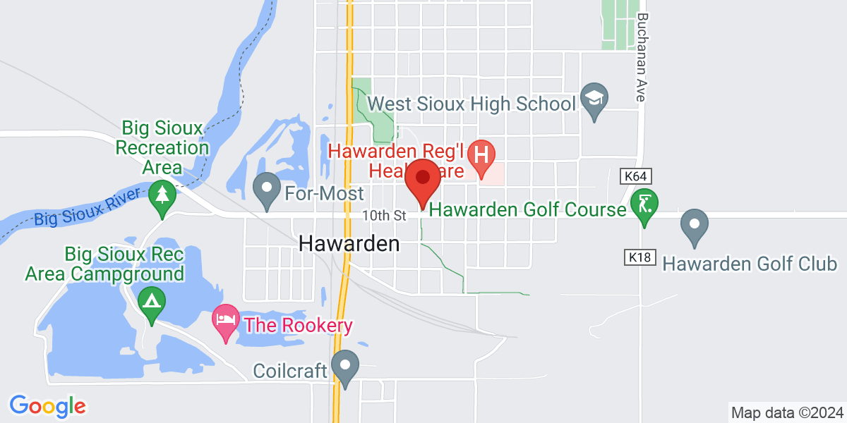 Map of Hawarden Public Library